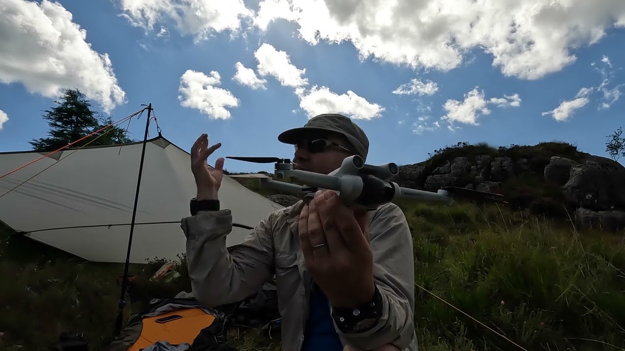 How to carry your DJI Mini Pro 3 drone | Hiking backpacking camping | use it to CHARGE a phone