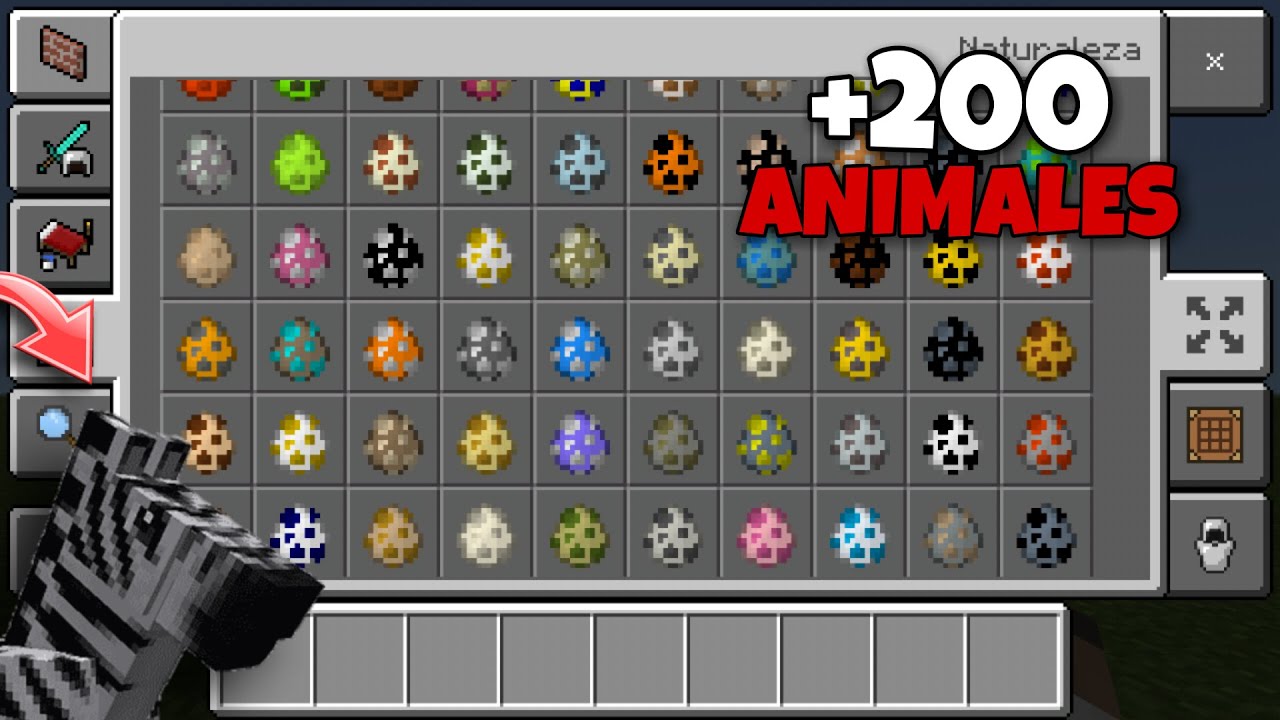 ¡MÁS DE 200 ANIMALES! MOD PARA MINECRAFT PE Y COMO DESCARGARLO