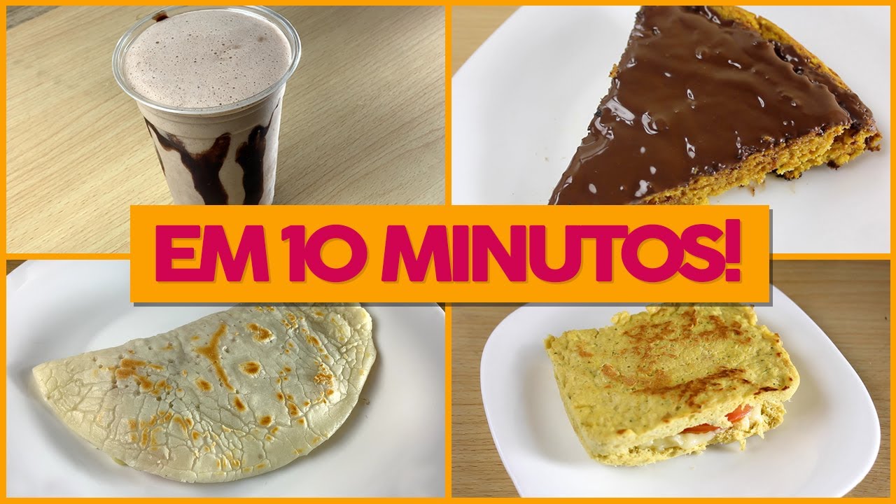 GANHE TEMPO! 5 RECEITAS FIT FÁCEIS PRONTAS EM 10 MINUTOS!