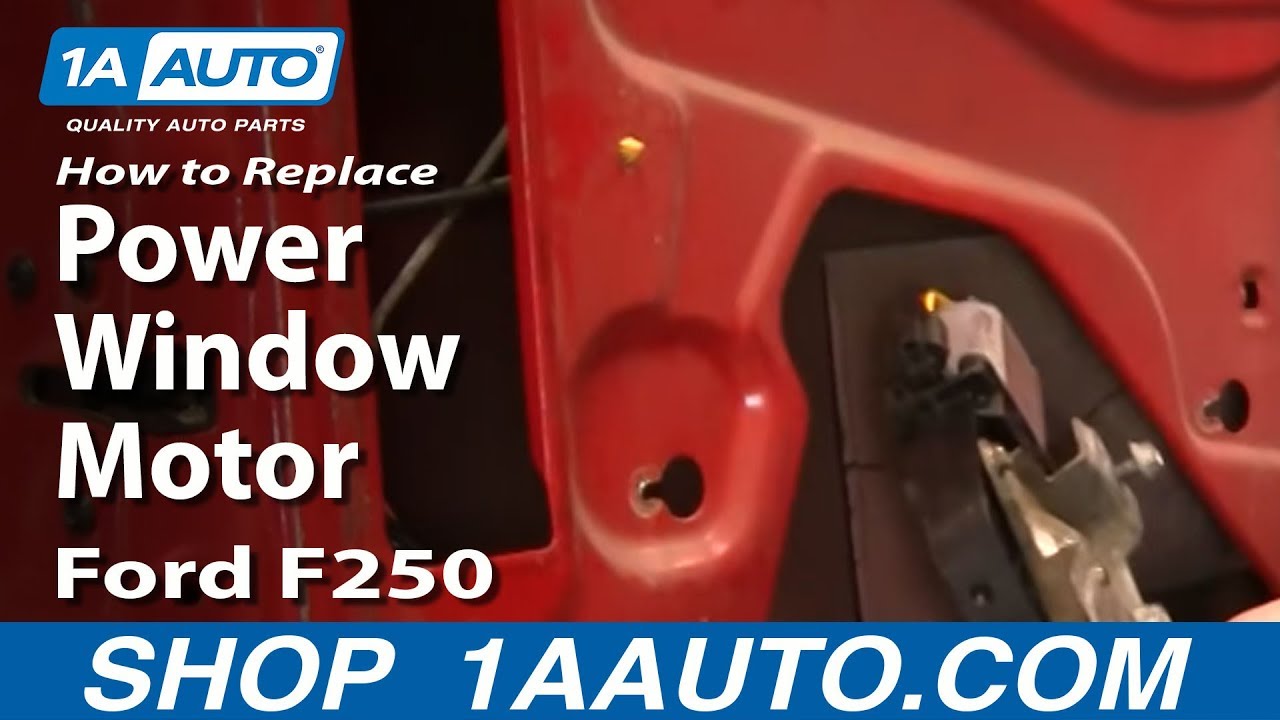 How to Replace Power Window Motor 00-10 Ford F250 Super Duty Truck
