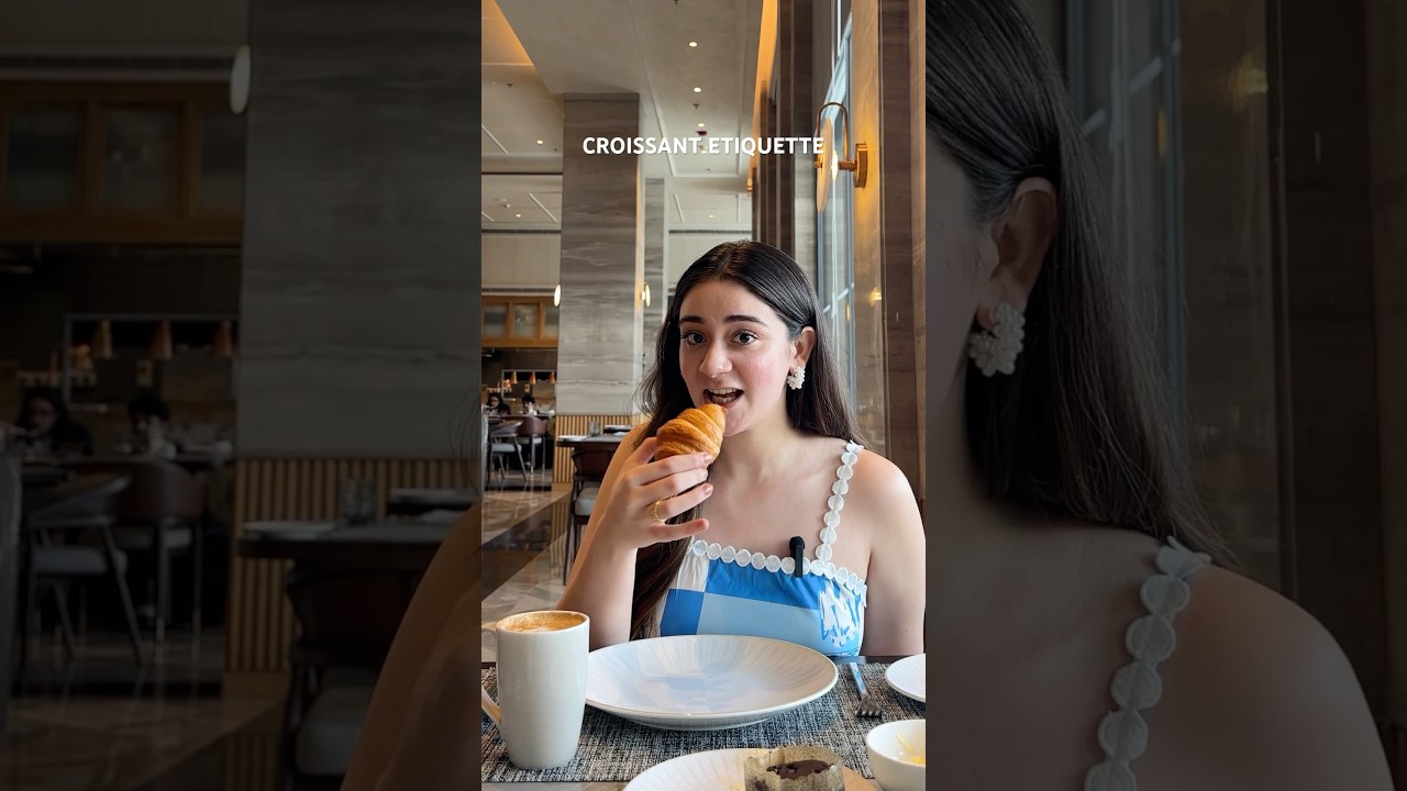 How to elegantly eat a croissant? 🥐