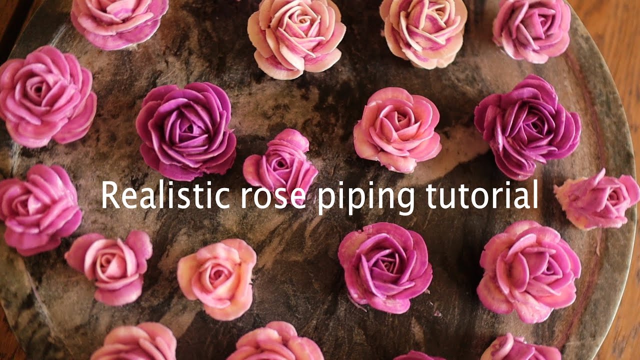 [한글자막]BUTTERCREAM ROSES-1(Wilton #104) /Buttercream flower piping