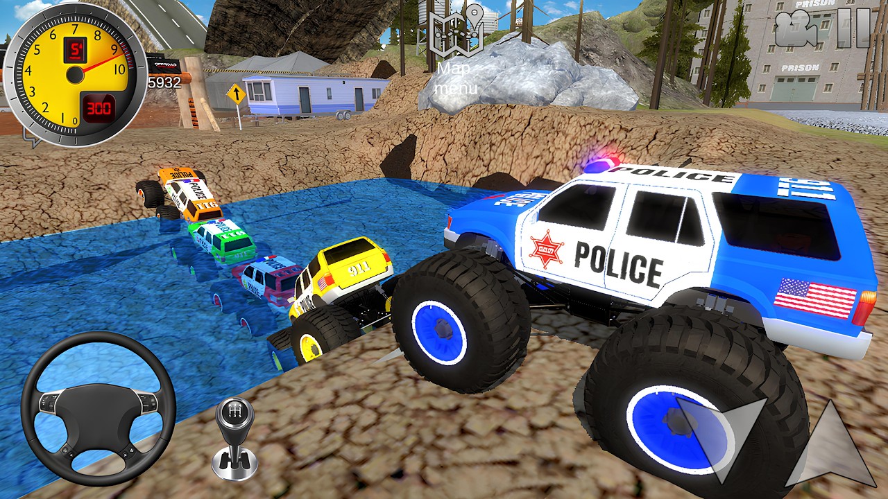 Offroad Monster Truck Driving Simulator - Impossible Jeep Stunt Ramp Racing 3D - Android GamePlay #1