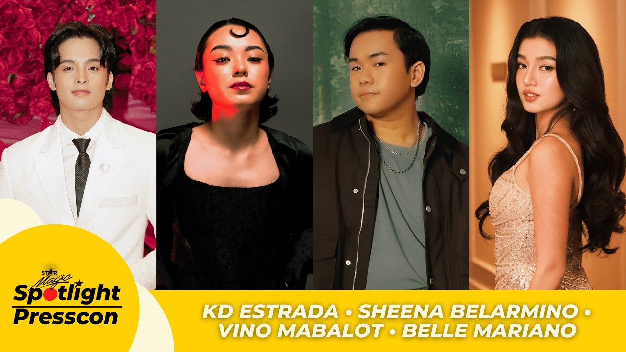 Belle Mariano, KD Estrada, Sheena Belarmino, and Vino Mabalot | SPOTLIGHT PRESSCON