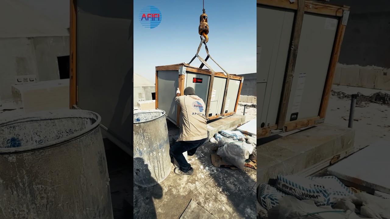 توريد مكيفات ماركة #ترين #trane لمشروع مسجد