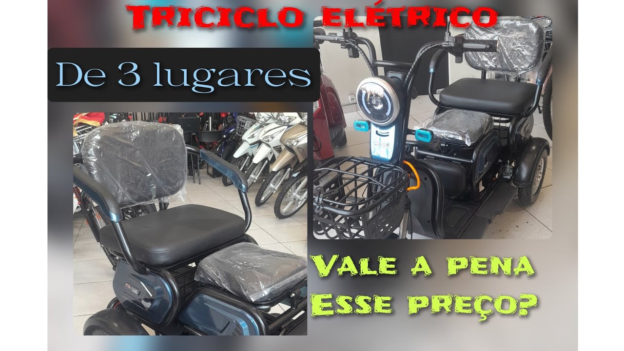 Triciclo elétrico de 3 lugares Duos zube 600w!! Vale a pena ?opinião + características