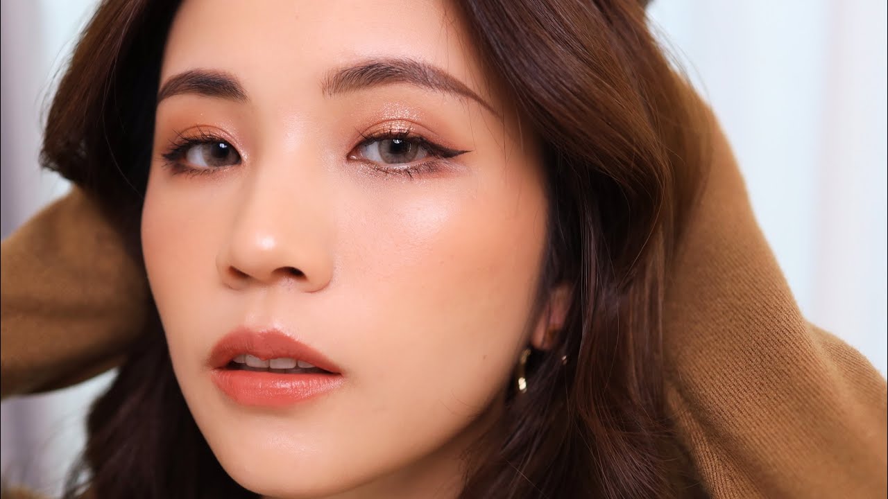 來一杯閃閃的拿鐵妝容✨｜Glitter Latte MAKEUP!｜chinchinc