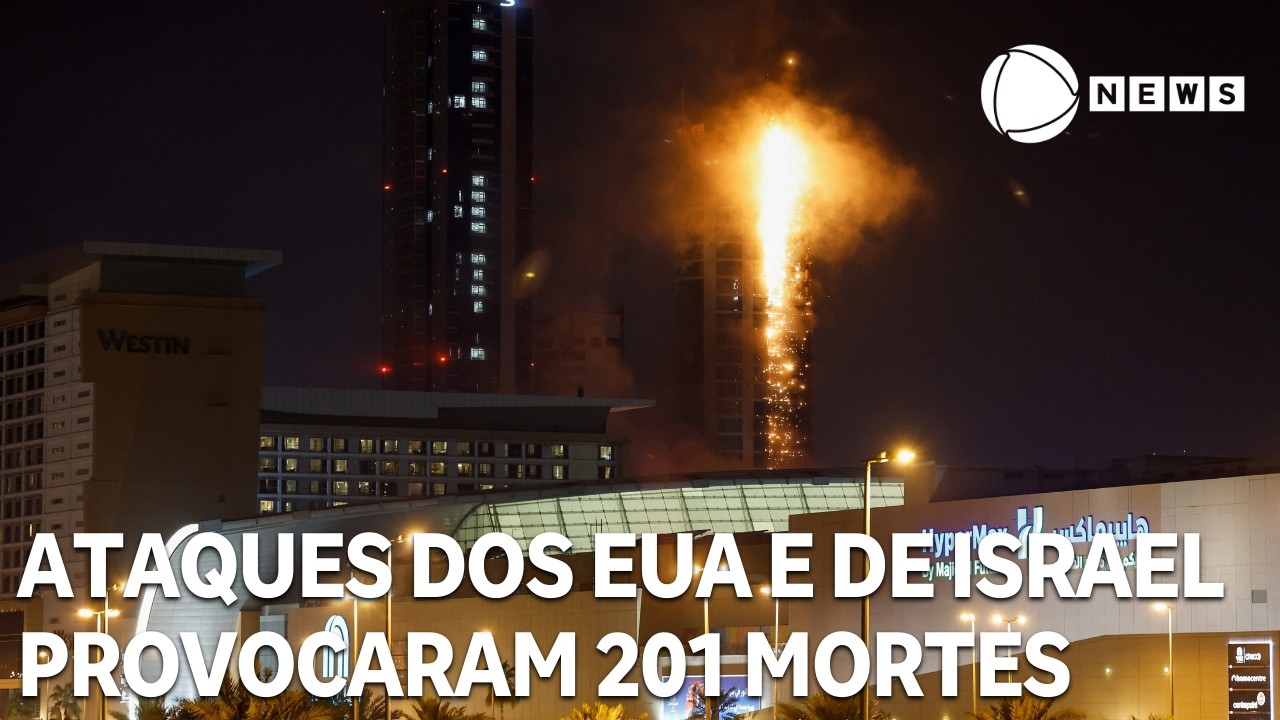 Ataques dos EUA e de Israel provocaram 201 mortes e 747 feridos