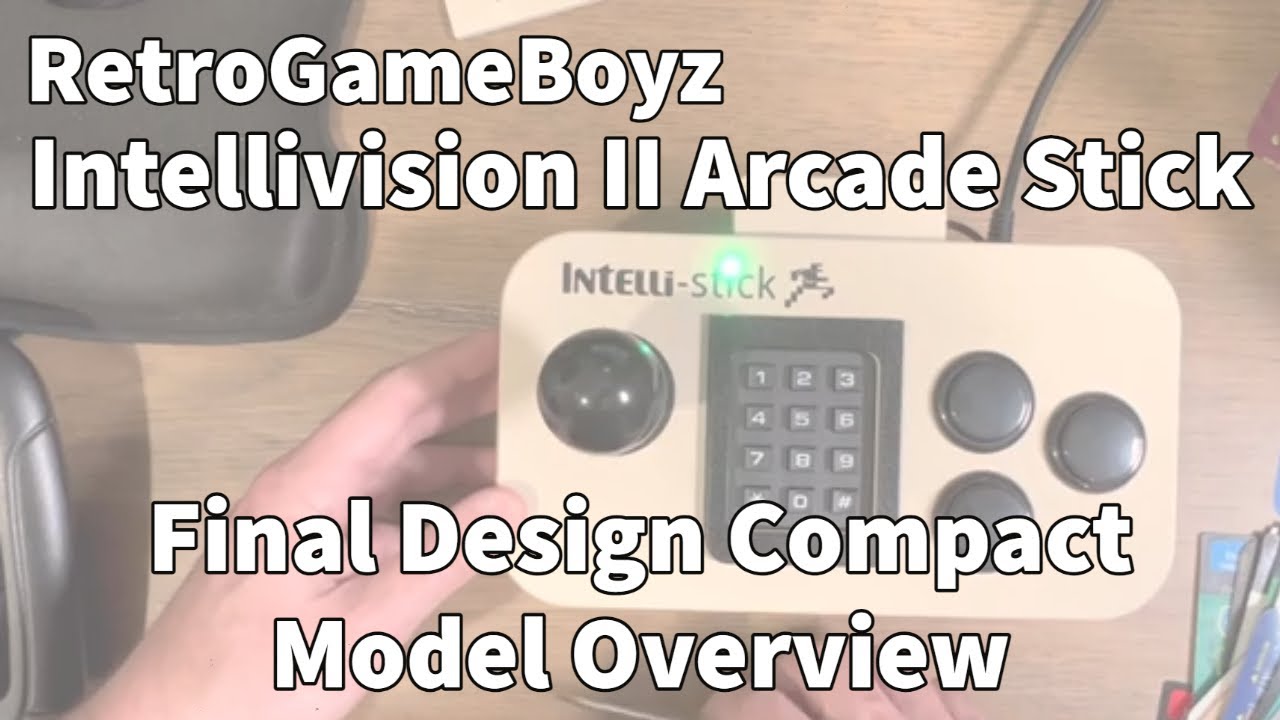 Final Design of the #RetroGameBoyz Intellivision 2 Intelli-stick - (Compact version)