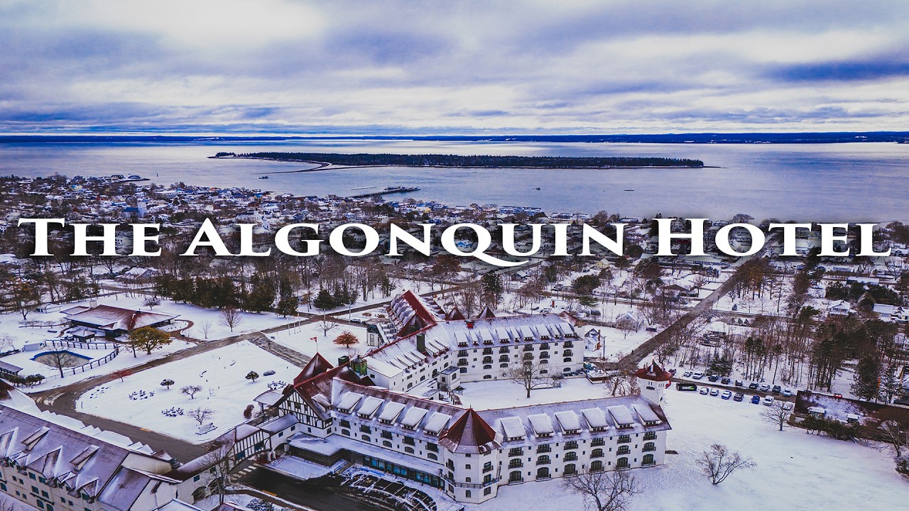 4k Drone Footage of the Algonquin Hotel
