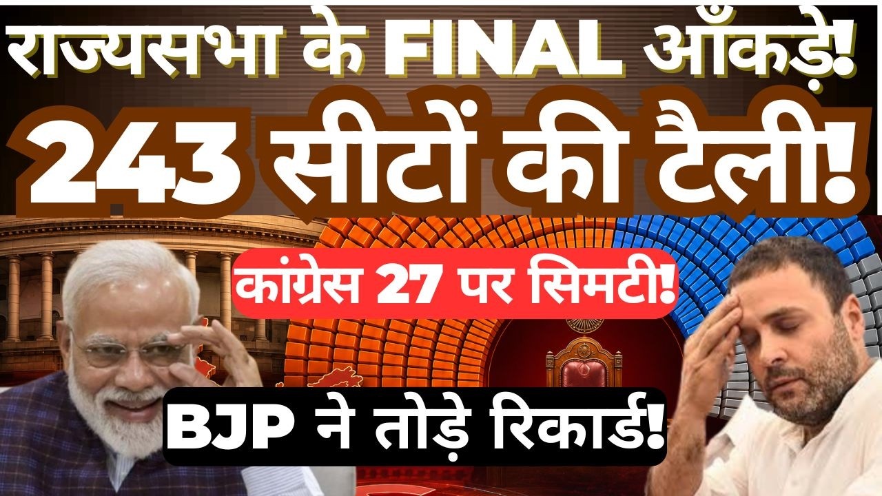 Rajya Sabha Results 2026 BJP Breaks Records Congress Stays at 27 Seats