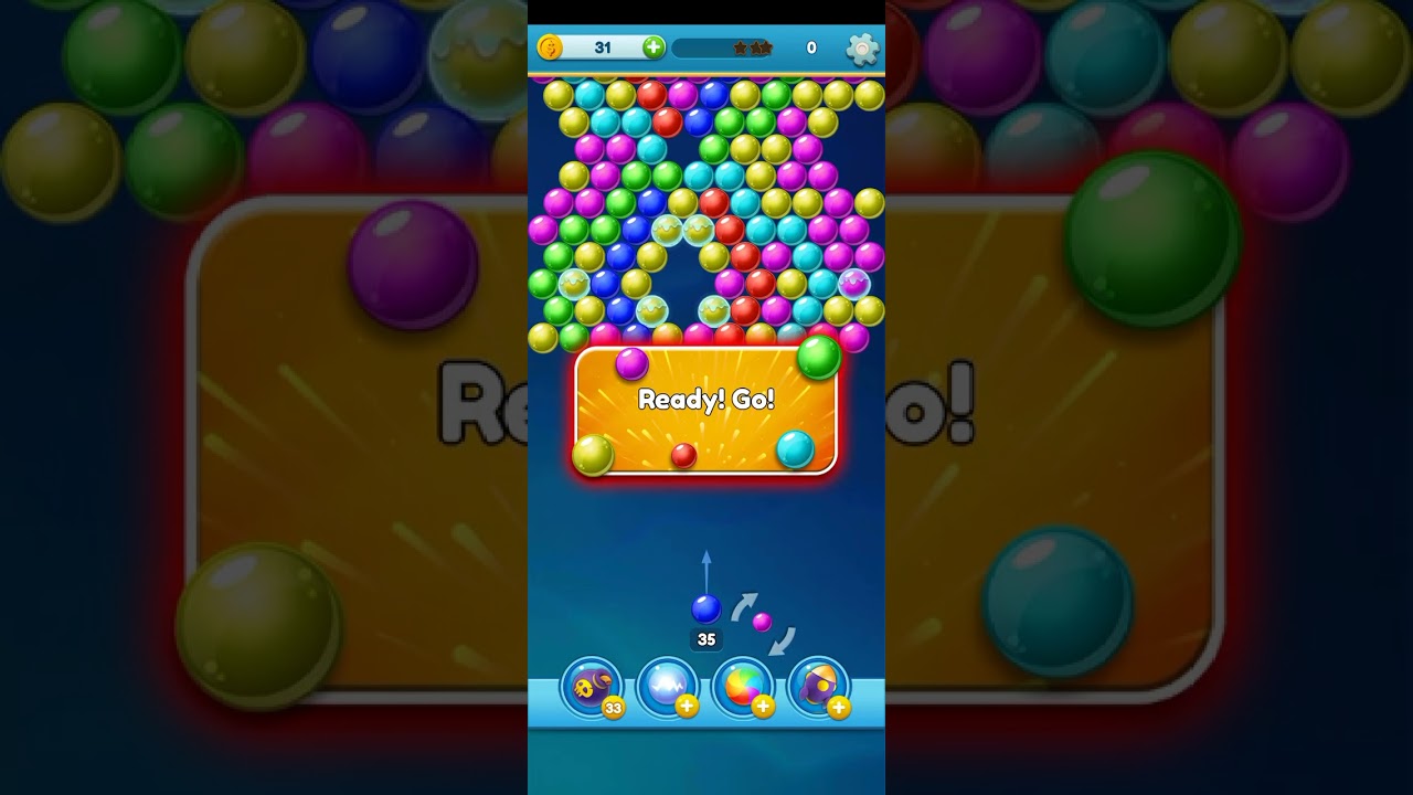 Impossible to get 3 stars score in Bubble Shooter and Friends.
