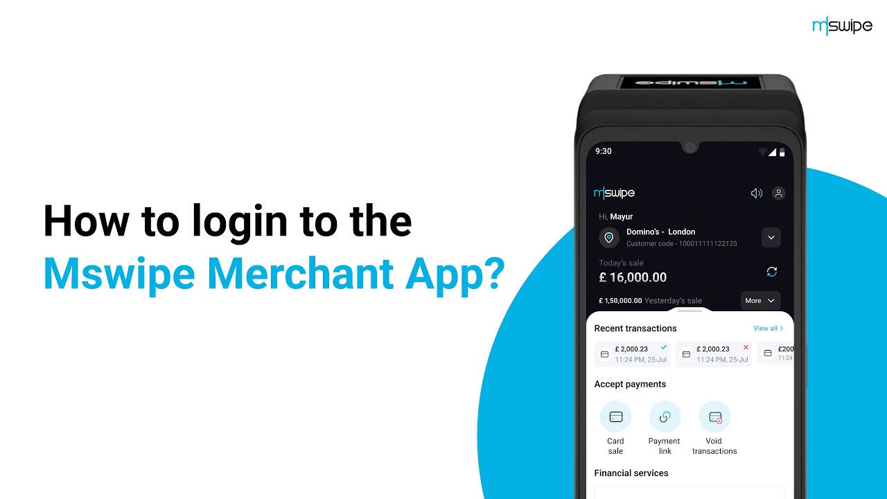 How to login to the Mswipe Merchant App | UK Quick support