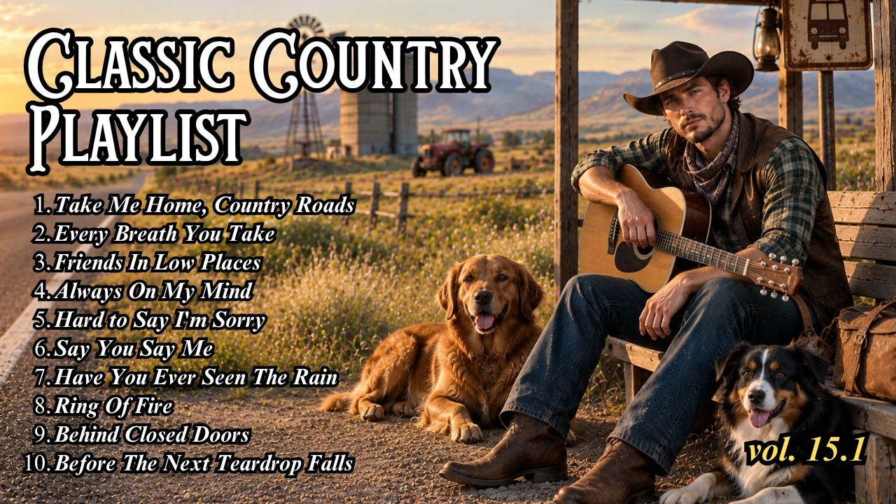 Golden Classic Country Song Timeless 60s 70s 80s - Take Me Home Country Roads, Every Breath You Take