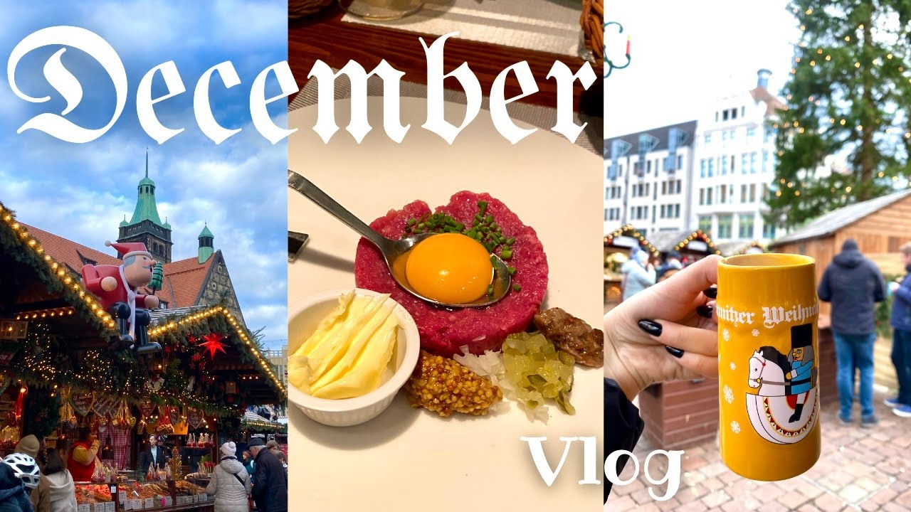 December Monthly Vlog, Korea & China HAUL, Germany Weekend 🇩🇪 Dresden Christmas Market, Chemnitz