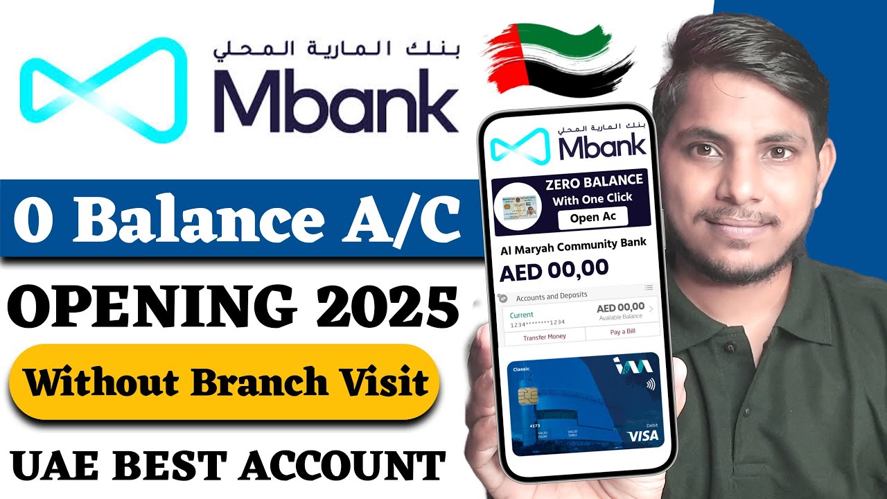 Open MBank Zero Balance Account | How to Open Al Maryah Community Bank Current Account opening 2025