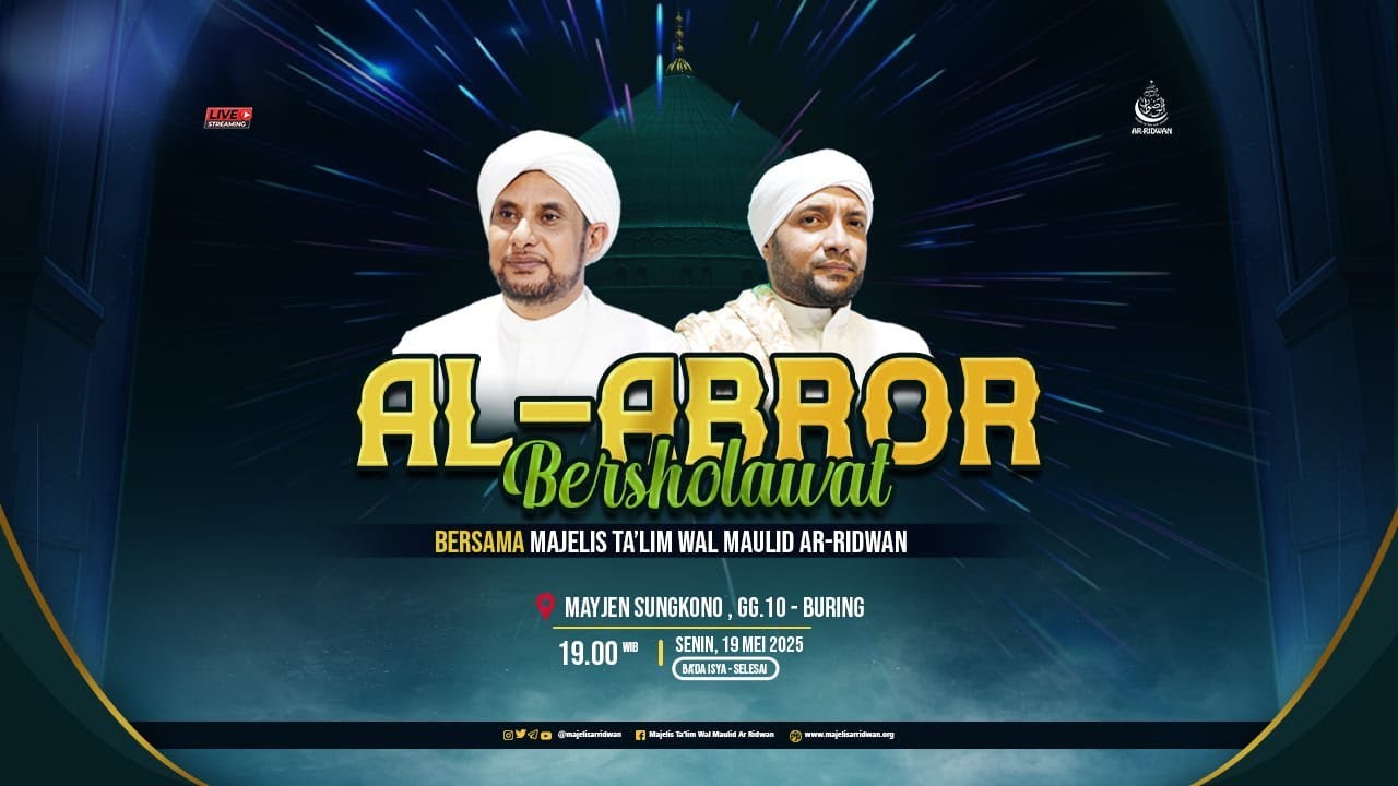 🔴LIVE|Jalsatul Itsnain Majelis Ta'lim Wal Maulid Ar Ridwan | AL-ABROR Bersholawat