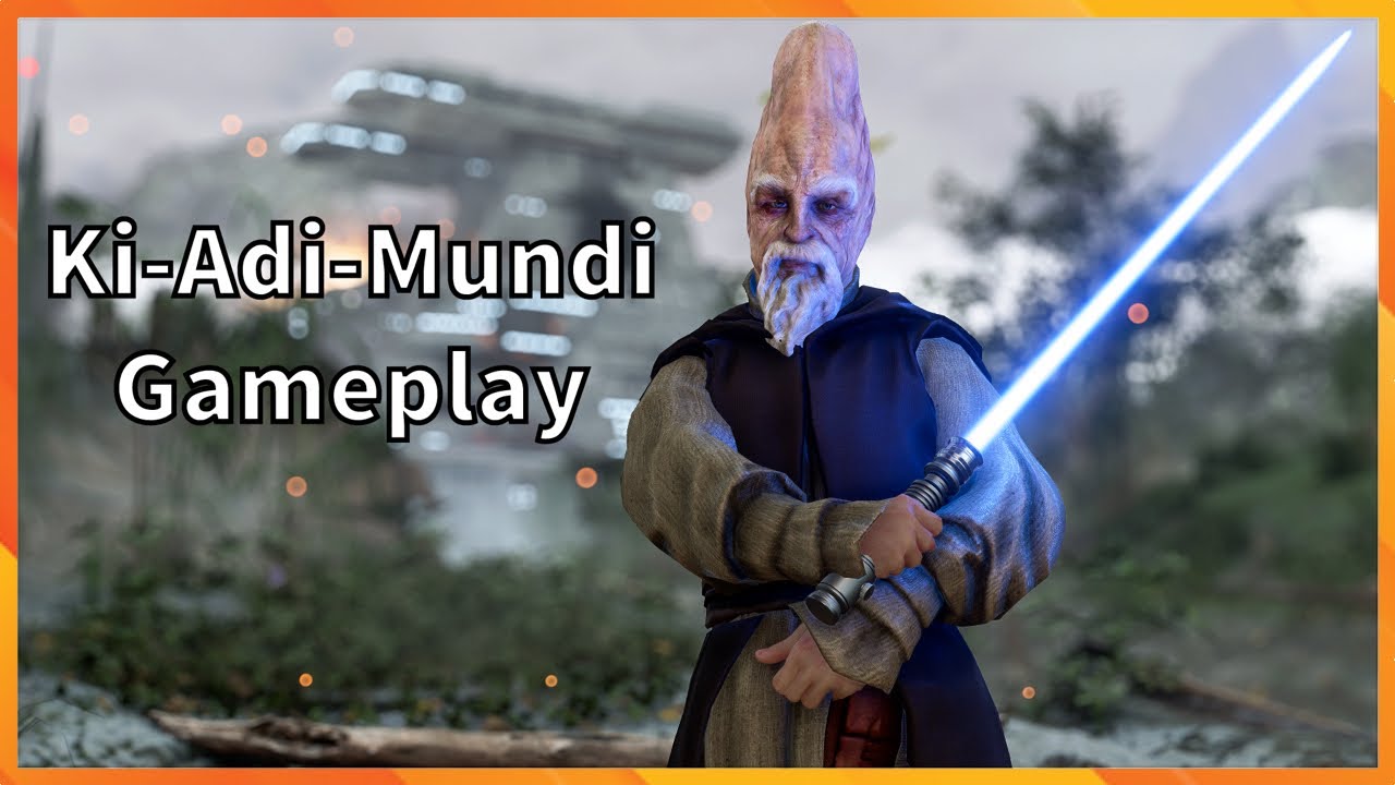 Ki-Adi-Mundi Gameplay Star Wars Battlefront 2