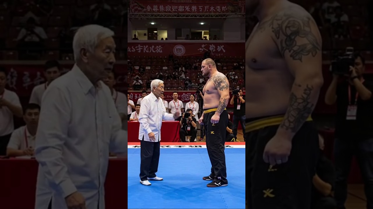 The Old Man's Strength Makes The Opponent Out Of Reach🔥 #taichi #wushu #funnyvideos #boxing #ai