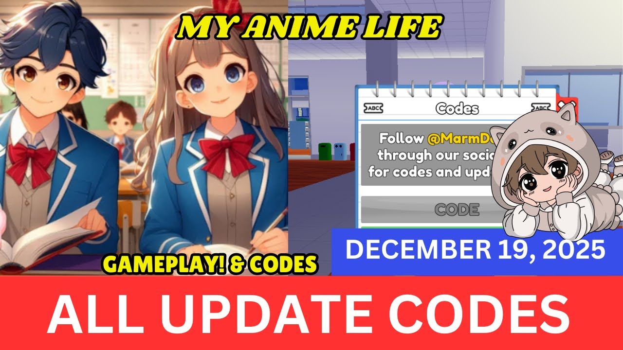 НОВЫЕ КОДЫ ОБНОВЛЕНИЯ My Anime Life ROBLOX, 19 декабря 2025 г.