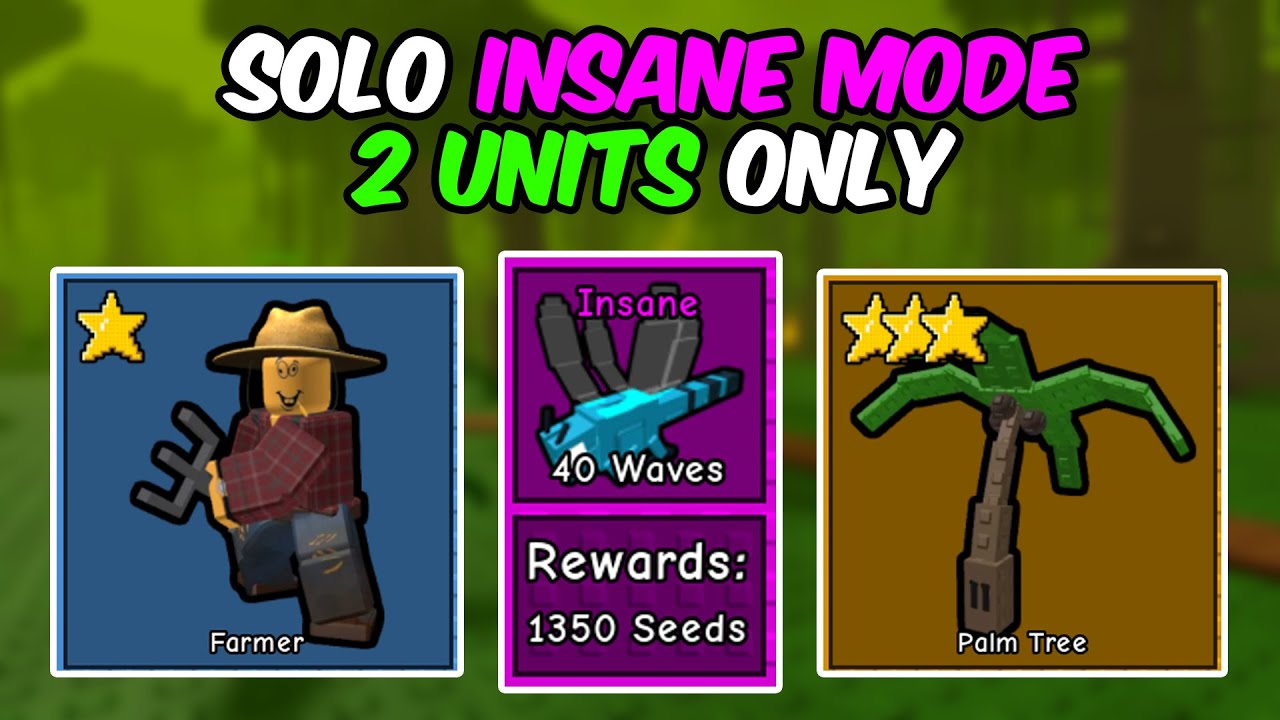 Solo Insane Jungle | Garden Tower Defense