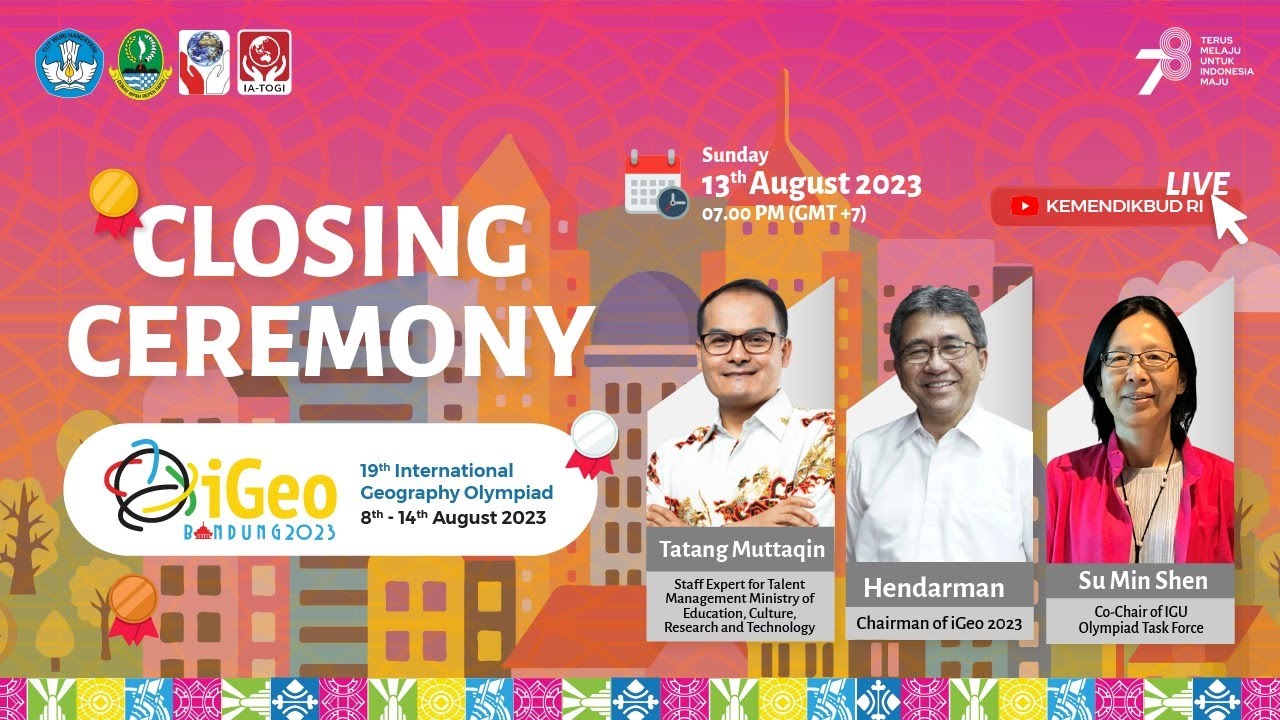 Closing Ceremony - International Geography Olympiad (iGeo) 2023