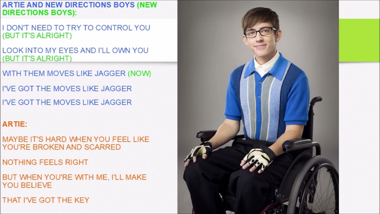 Moves Like Jagger/Jumpin' Jack Flash Album Version Glee Lyrics