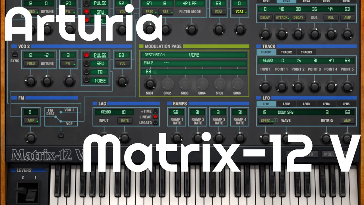 Matrix-12 V Synthesizer by Arturia (No Talking)