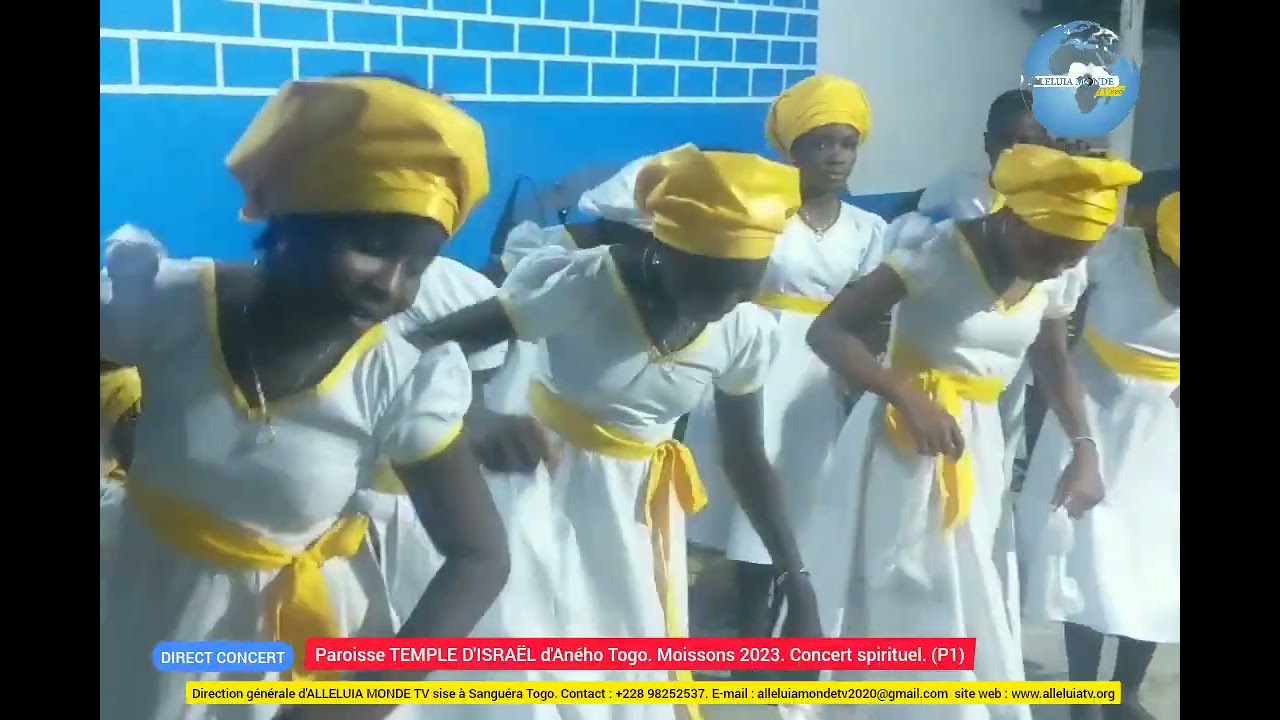 Paroisse TEMPLE D’ISRAËL d’Aného Togo.  Moissons 2023. Concert spirituel partie 1
