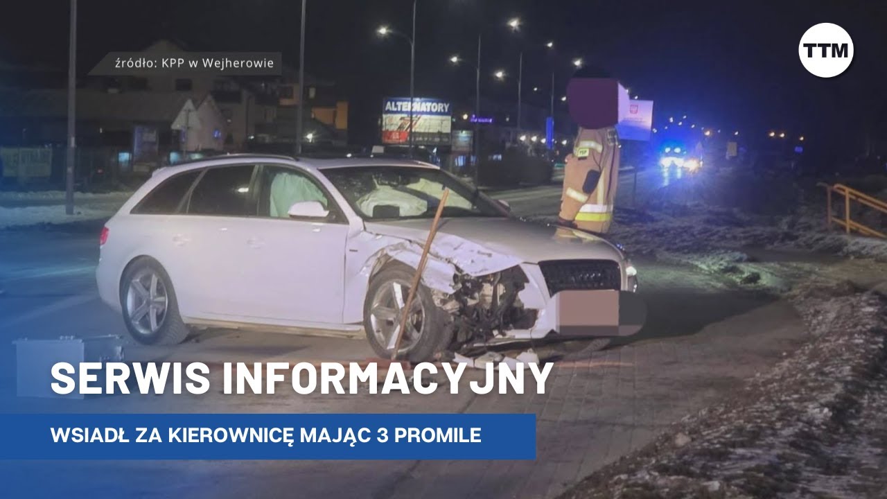Wsiadł za kierownicę mając 3 promile