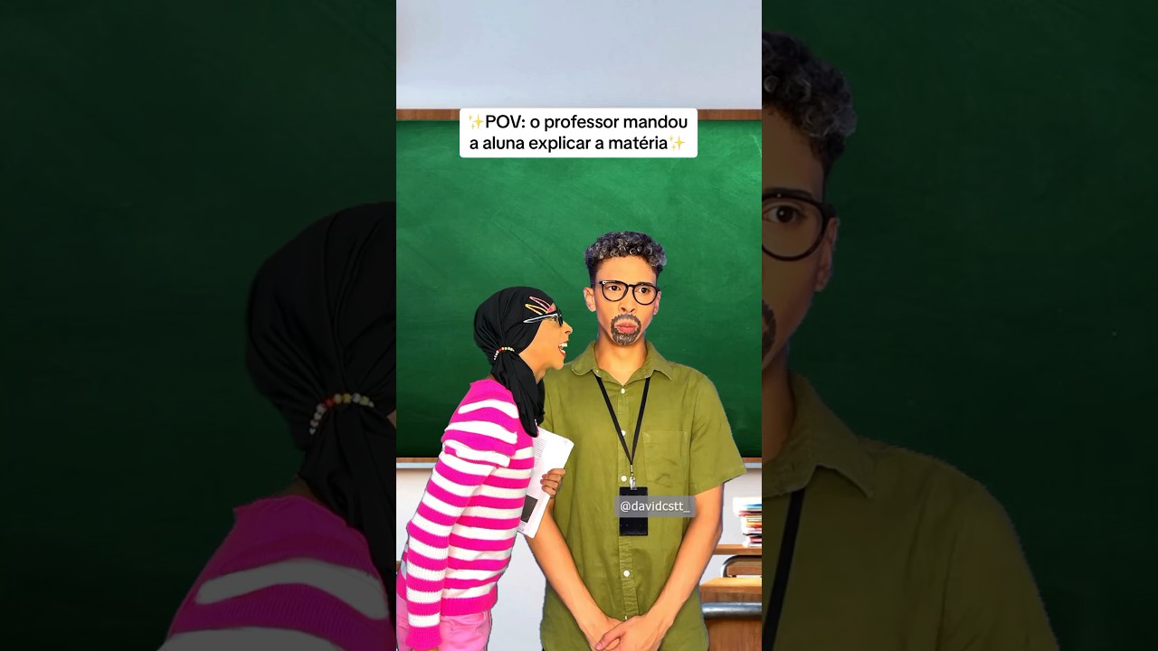 POV: o professor mandou a aluna explicar a matéria (David Costa- @davidcstt_)