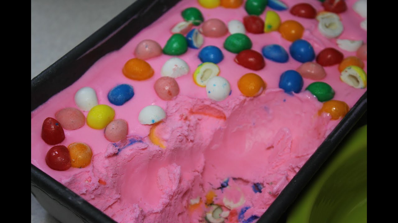 No Churn Bubble Gum Ice Cream - How to make!