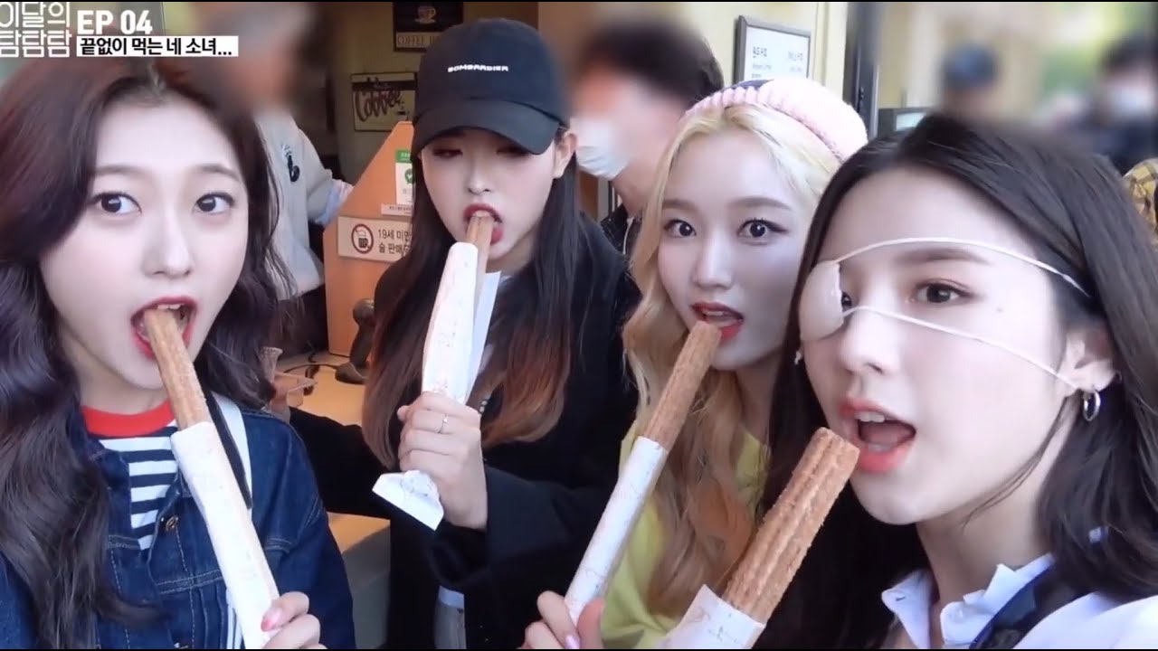 heejin eating for 7:19 straight
