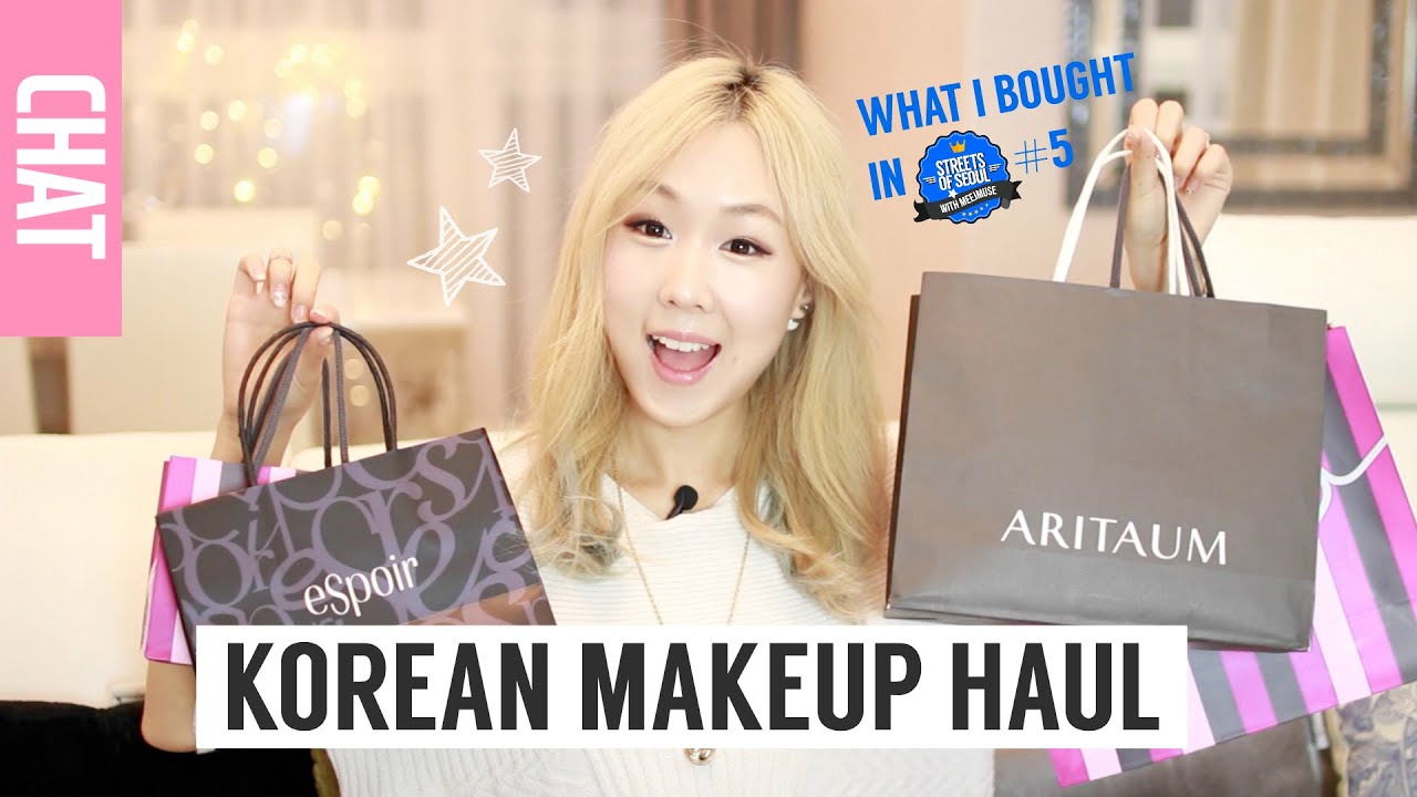 Fun Korean Makeup Shopping Haul & First Impressions! 명동 로드샵 화장품 쇼핑 하울!