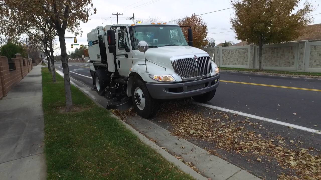Tymco Leaf Sweeping
