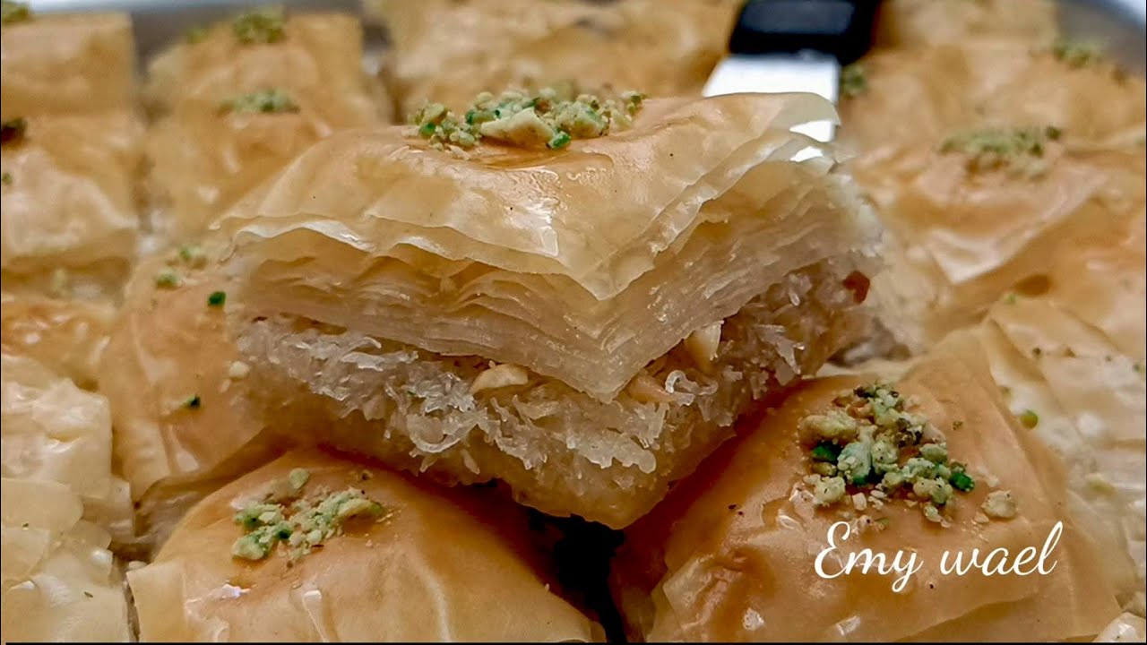 جلاش بالكنافه حلويات رمضان مقرمش من بره ودايب دوب من جوه 🍯😋
