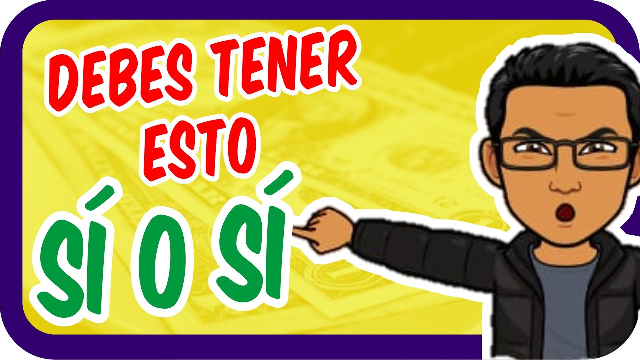 5 INDISPENSABLES en tu VIDA financiera | Educacion Financiera con Pepe Sarabia