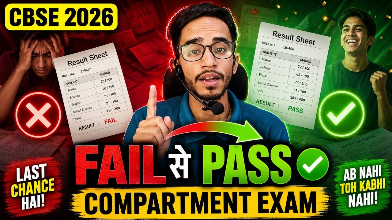 How To Pass In Compartment Exam 2026 | Cbse Compartment Exam 2026 Class 12th