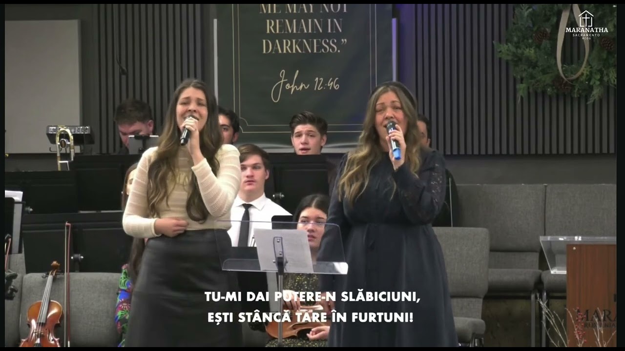 Știu că viața mea este în mâna Ta! | Rebeca Ilaș & Ștefania Losi, Maranatha Sacramento CA