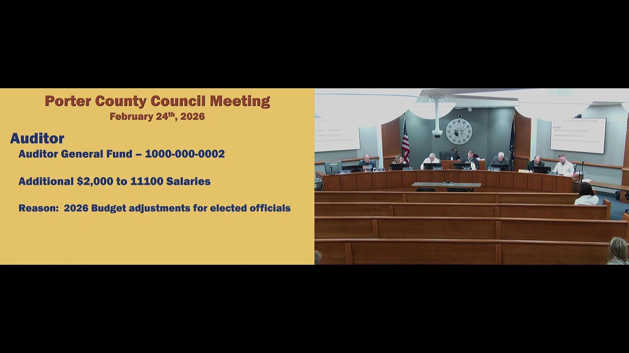Porter County Board of Commissioners - February 17th, 2026