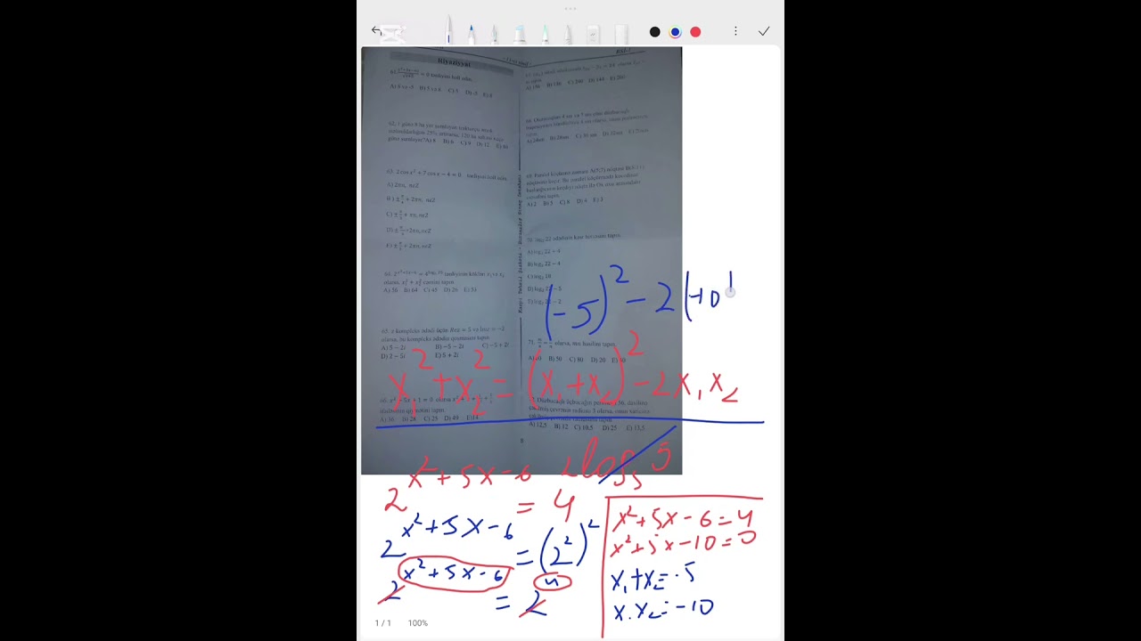 Kaspi liseyi Buraxılış sınaq imtahanı 1