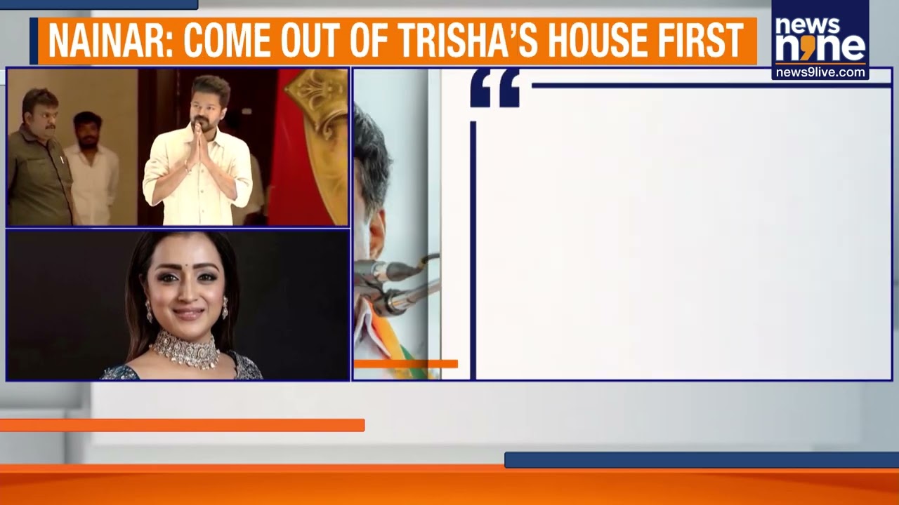 Tamil Nadu BJP Chief Regrets Trisha Remark Amid Political Row | News9