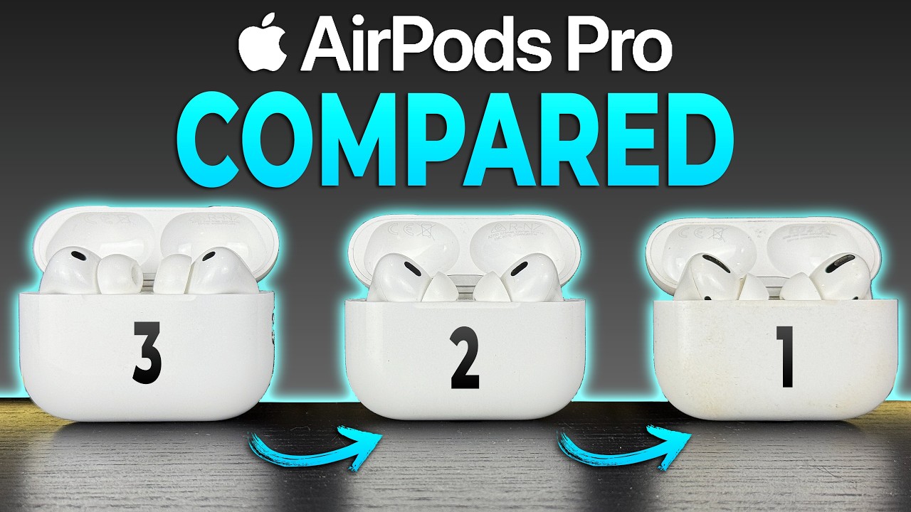 AirPods Pro 3 против 2 против 1 — что на самом деле изменилось?