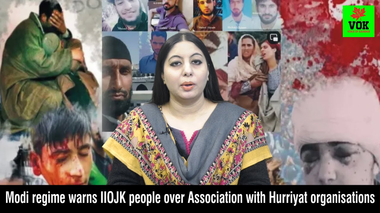 Modi regime warns IIOJK people over Association with Hurriyat organizations