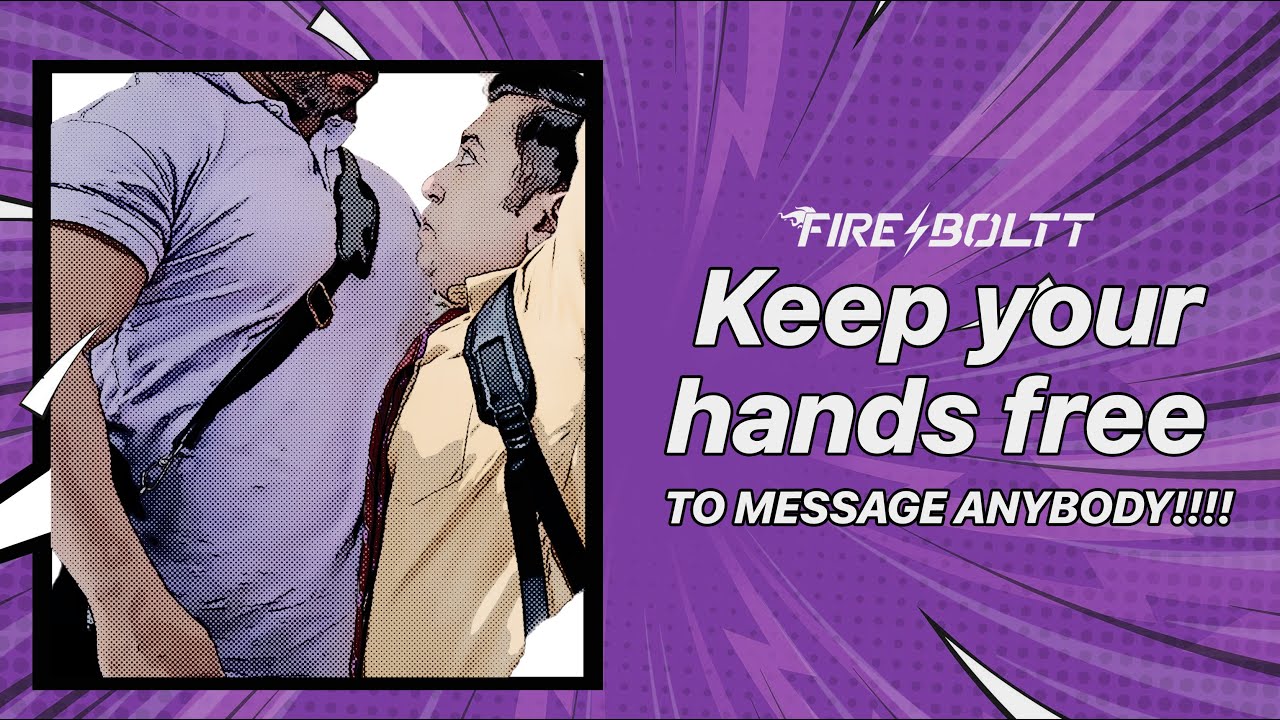 Go hands-free and message anyone easily with Fireboltt Dream Wrist Phone | WhatsApp