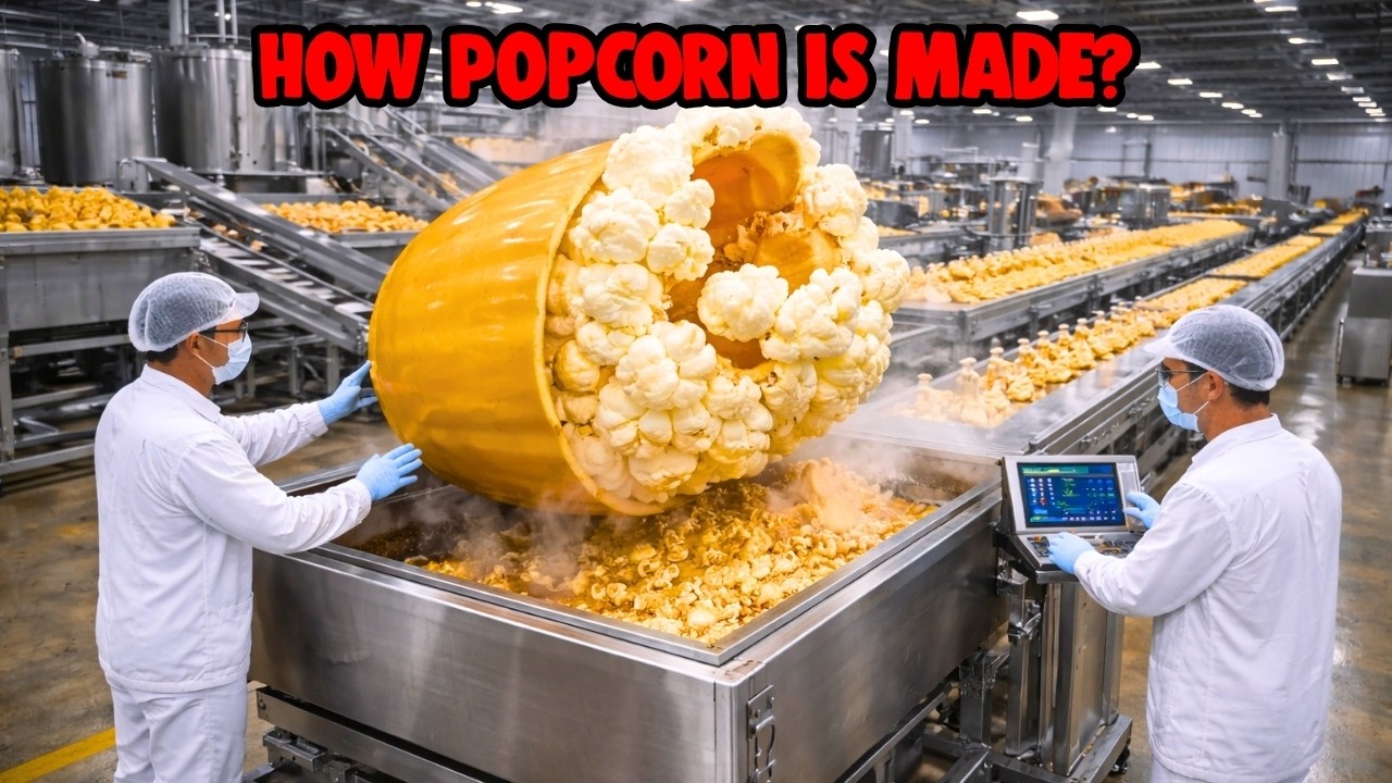 How Popcorn Is Made 🍿 | From Corn Kernels to Movie-Ready Snack (Full Factory Process)