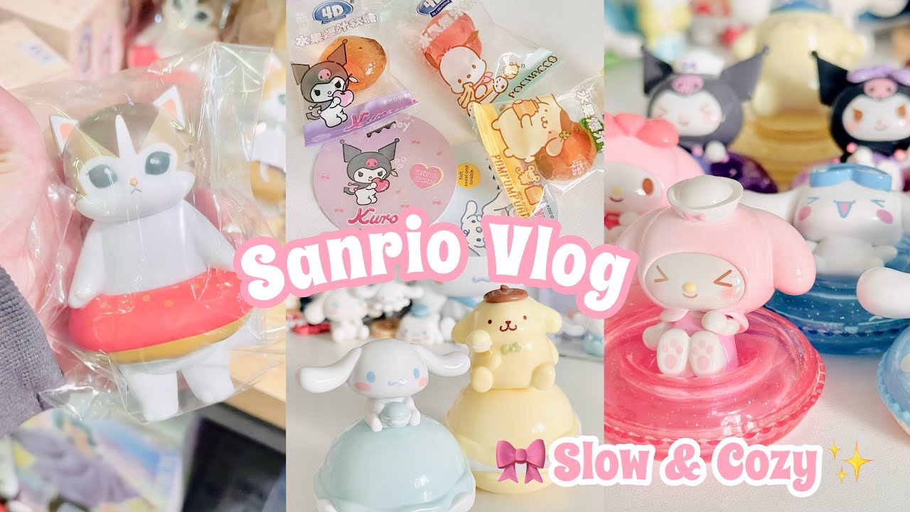 🎀💗 a sanrio vlog 🍂 unboxing & shopping 🇸🇬
