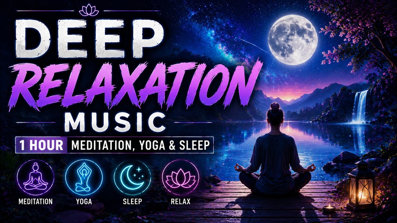Deep Relaxation Music – 1 Hour Meditation, Yoga & Sleep Background