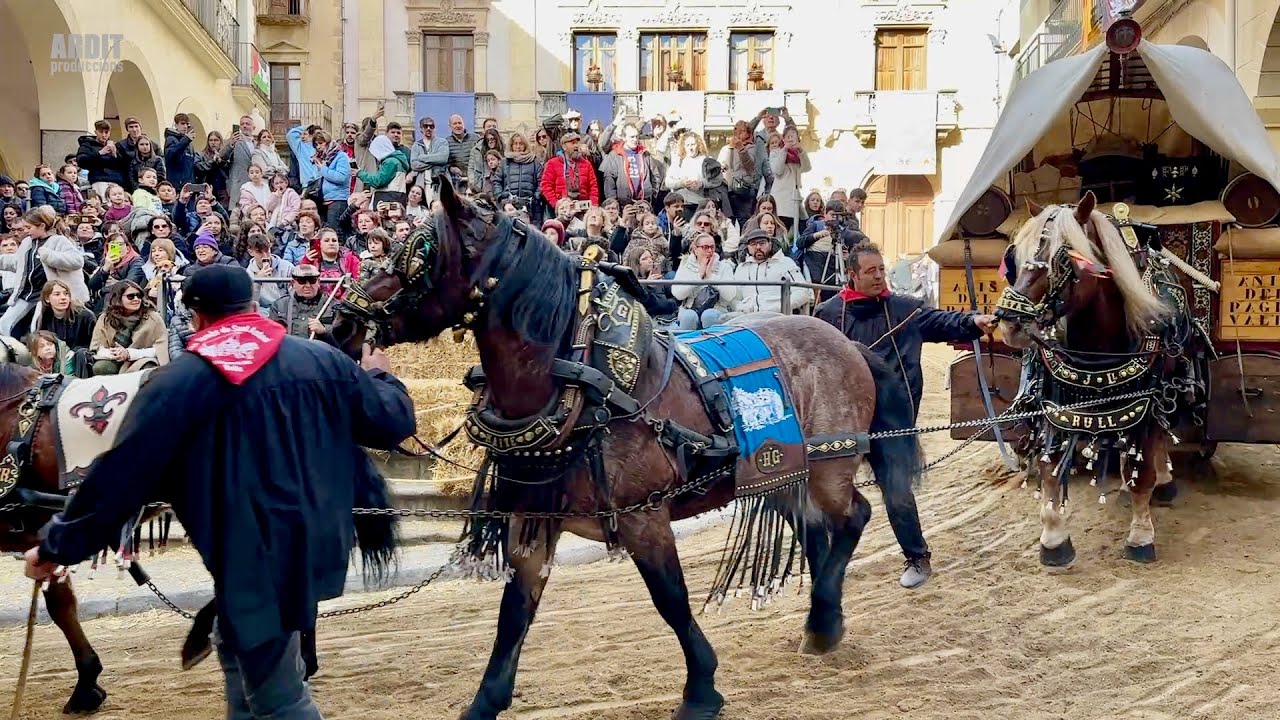 A càmera lenta - TRES TOMBS de SANT ANTONI 47a Edició - ESPECTACULAR Tomb Ajuntament - Valls 2026