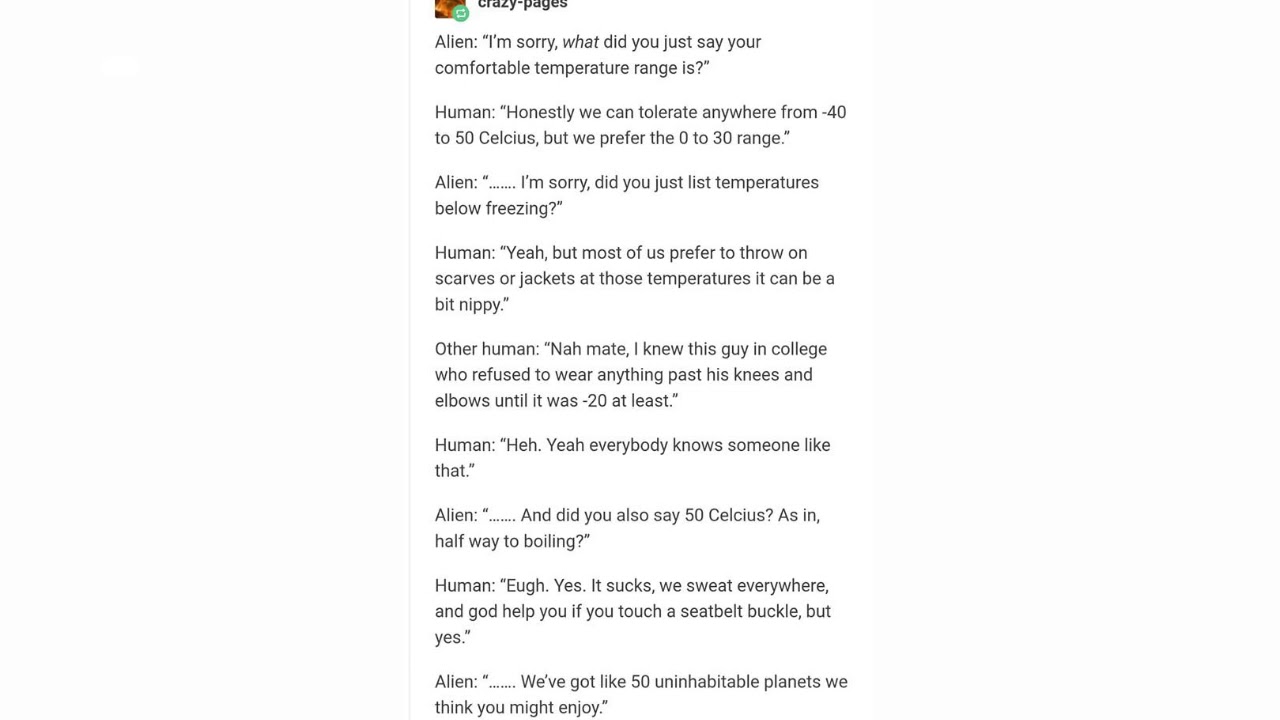 Alien Meets Humanity [As Told By Tumblr]